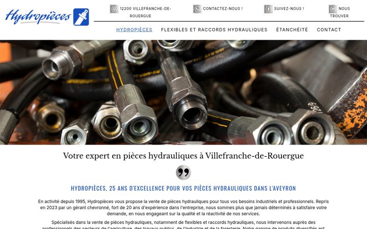 Screenshot of hydropieces.com