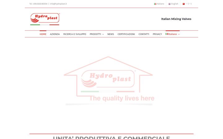 Screenshot of hydroplast.it