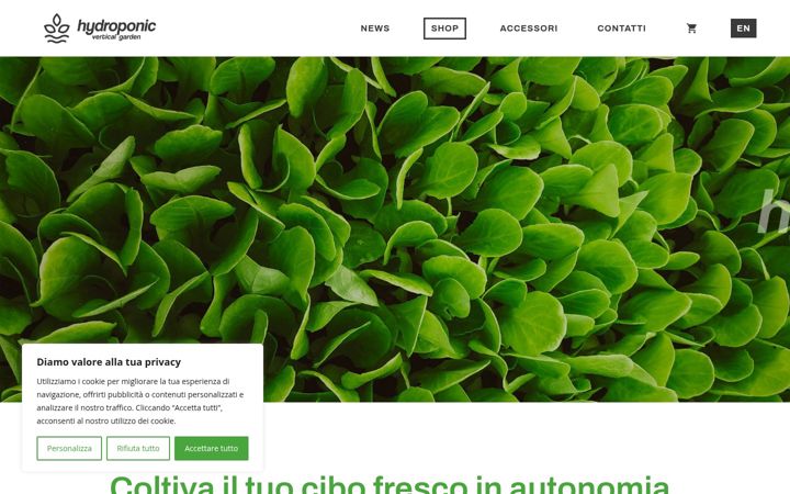 Screenshot of hydroponicverticalgarden.com