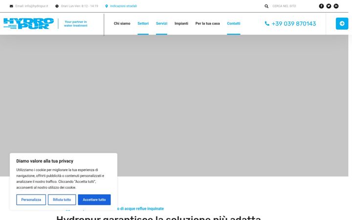 Screenshot of hydropur.it