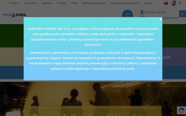 Screenshot of hydrosfera-jozefow.pl