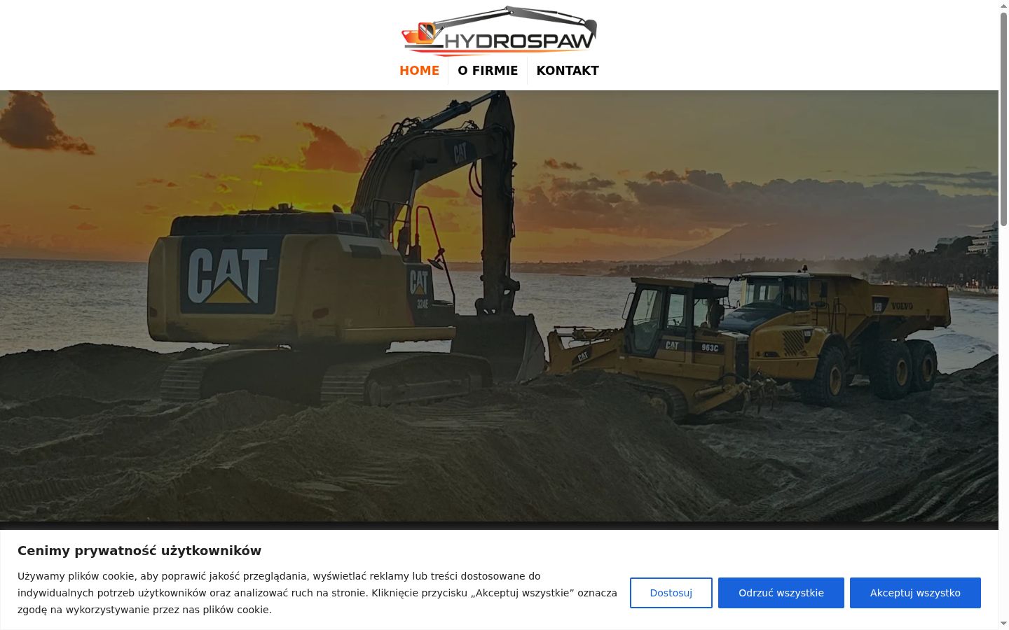 Captura de ecrã do banner de consentimento apresentado antes de qualquer interação
