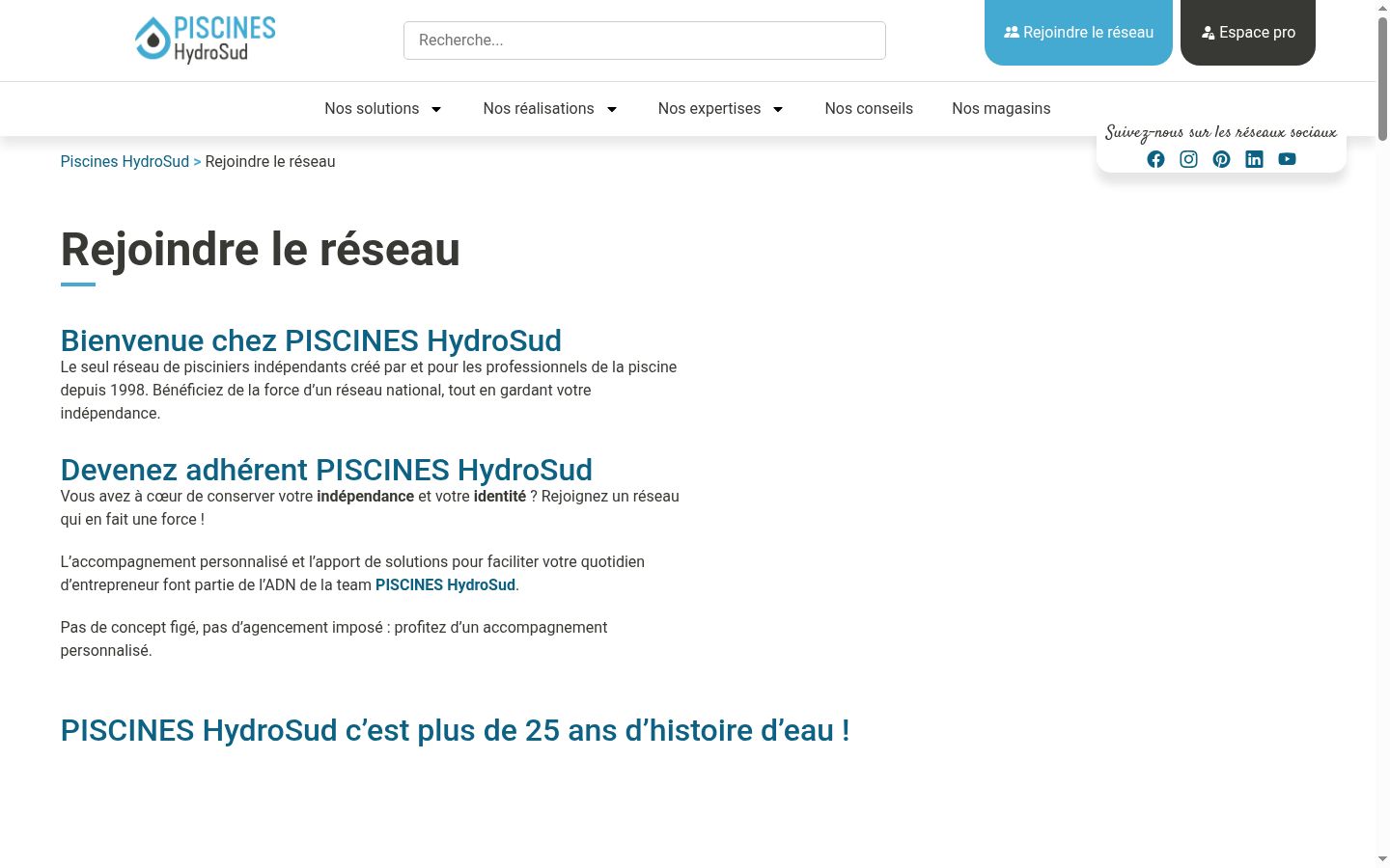Capture d'écran de la bannière de consentement affichée avant toute interaction