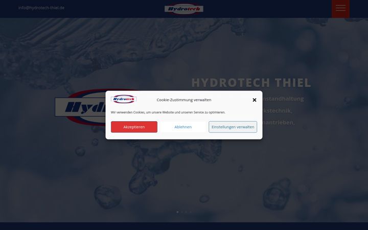 Screenshot di hydrotech-thiel.de