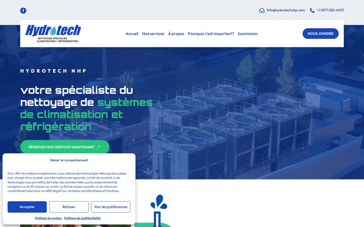 Capture d'écran de hydrotechnhp.com