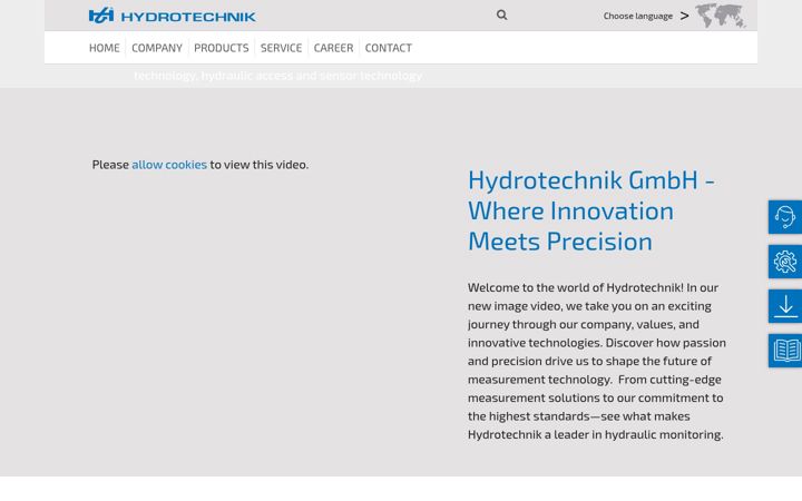 Screenshot of hydrotechnik.com