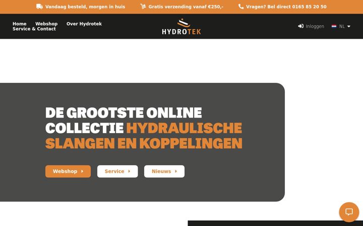 Screenshot of hydrotek.nl