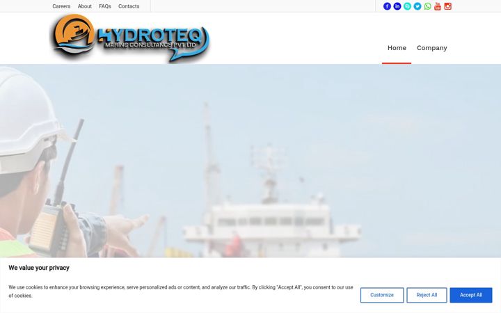 Screenshot of hydroteq.in