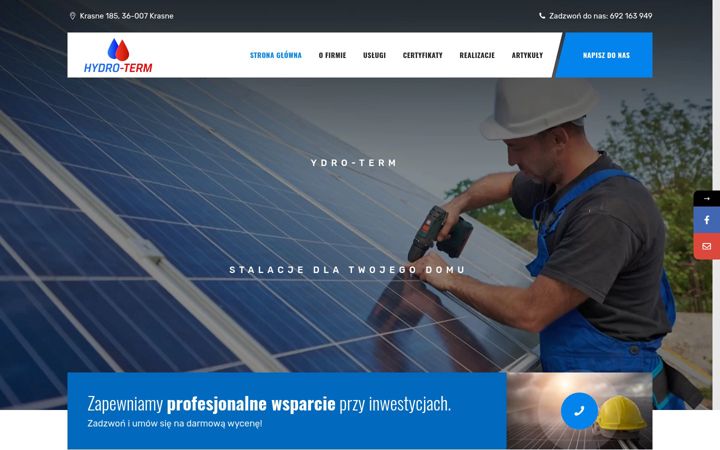 Screenshot of hydroterm.rzeszow.pl
