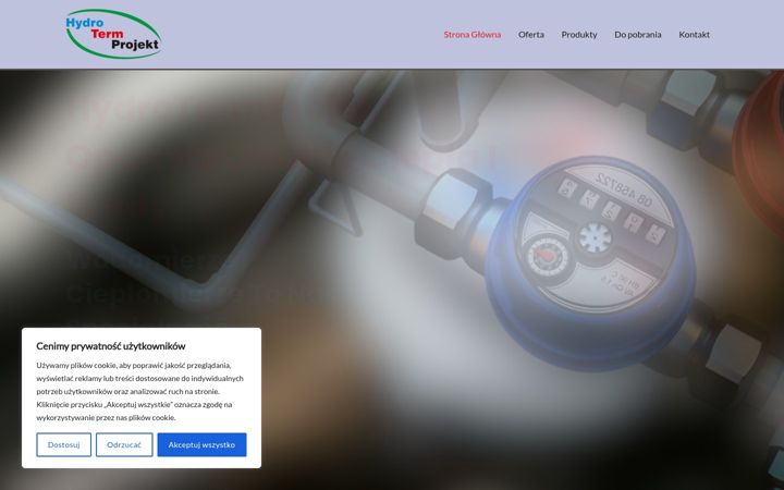 Screenshot of hydrotermprojekt.pl