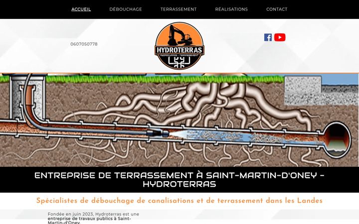 Screenshot of hydroterras.fr