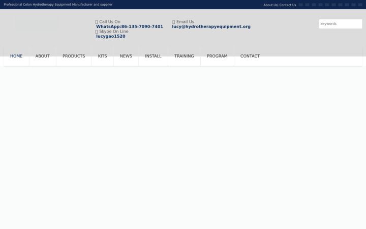 Screenshot of hydrotherapyequipment.org