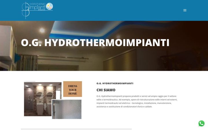 Capture d'écran de hydrothermoimpianti.com