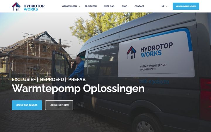 Screenshot of hydrotopworks.nl