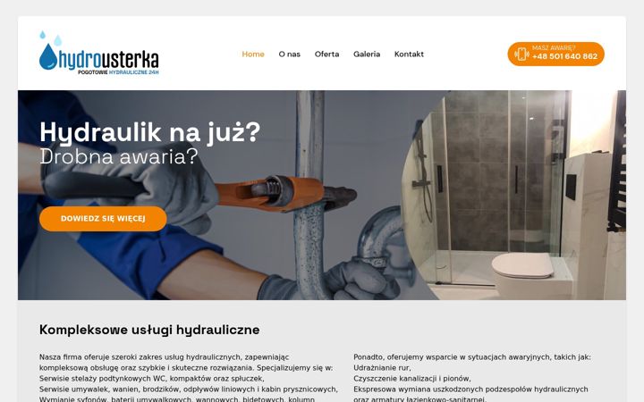 Screenshot of hydrousterka.pl