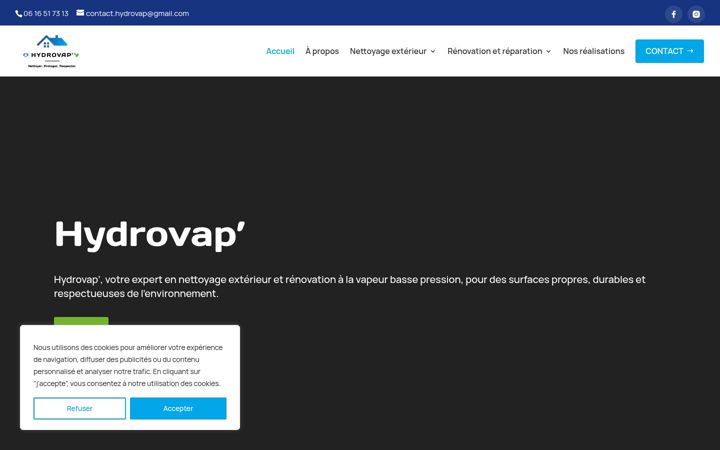 Screenshot of hydrovap81.fr