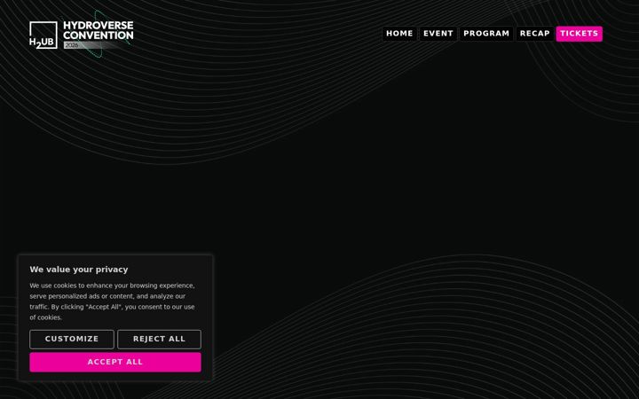 Screenshot of hydroverse-convention.com