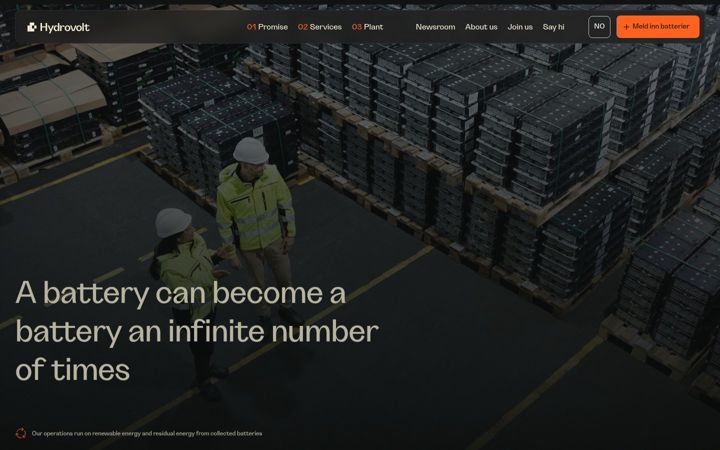 Skjámynd af hydrovolt.dk