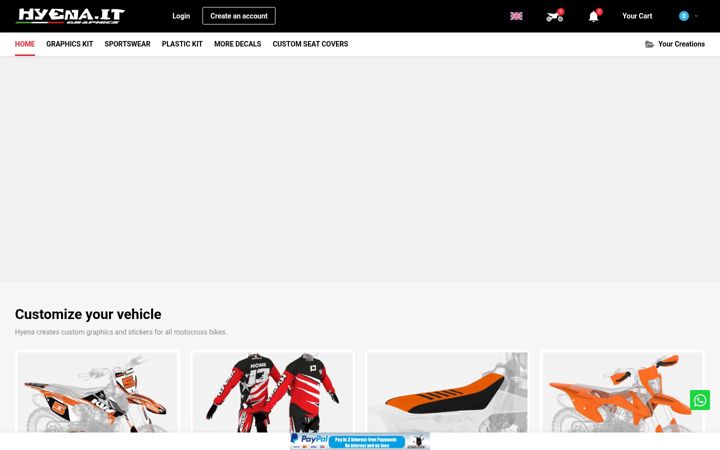 Screenshot of hyena-mx.com