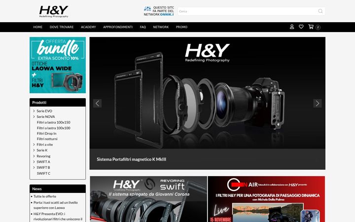 Screenshot of hyfiltri.it