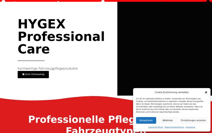 Screenshot di hygex.de
