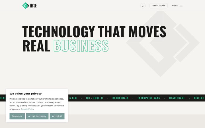 Screenshot of hygge.software
