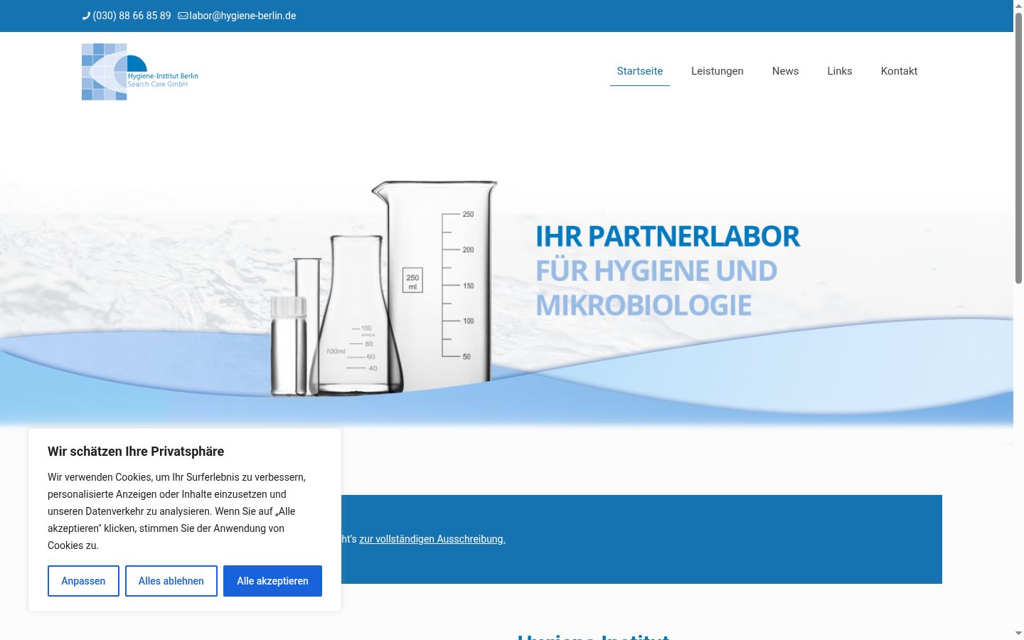 Screenshot tal-banner tal-kunsens muri qabel kwalunkwe interazzjoni