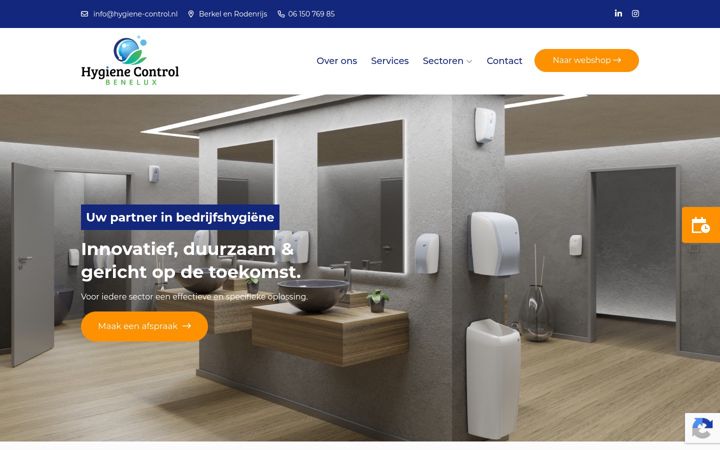 Screenshot of hygiene-control.nl