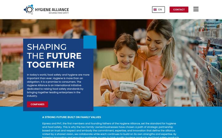 Captura de pantalla de hygienealliance.com