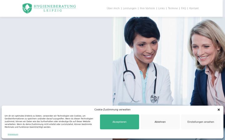 Snímek obrazovky hygieneberatung-leipzig.de