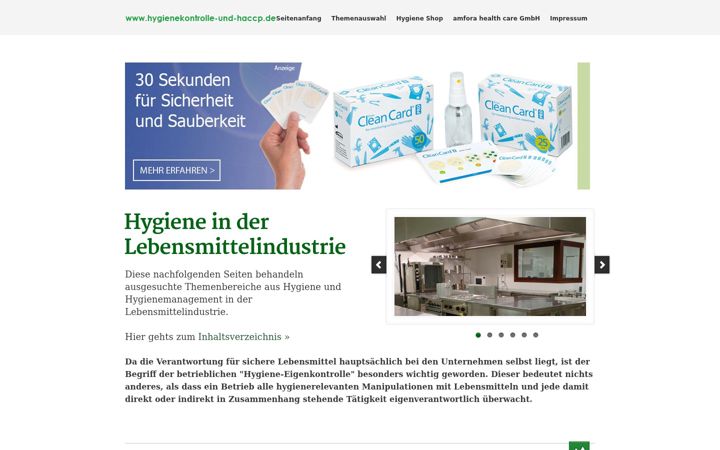 Screenshot of hygienekontrolle-und-haccp.de