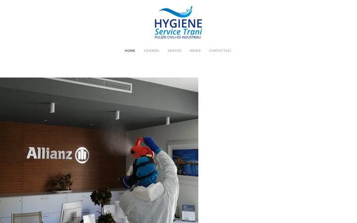 Screenshot of hygieneservicetrani.it
