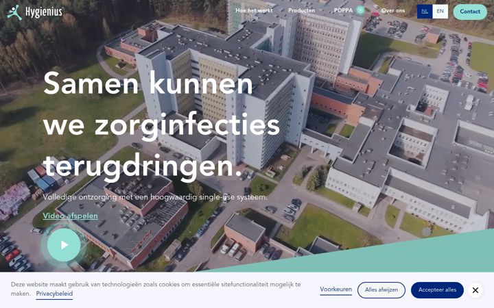 Screenshot of hygienius.eu