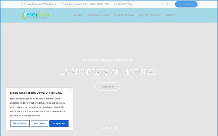 Screenshot of hygiethik.fr