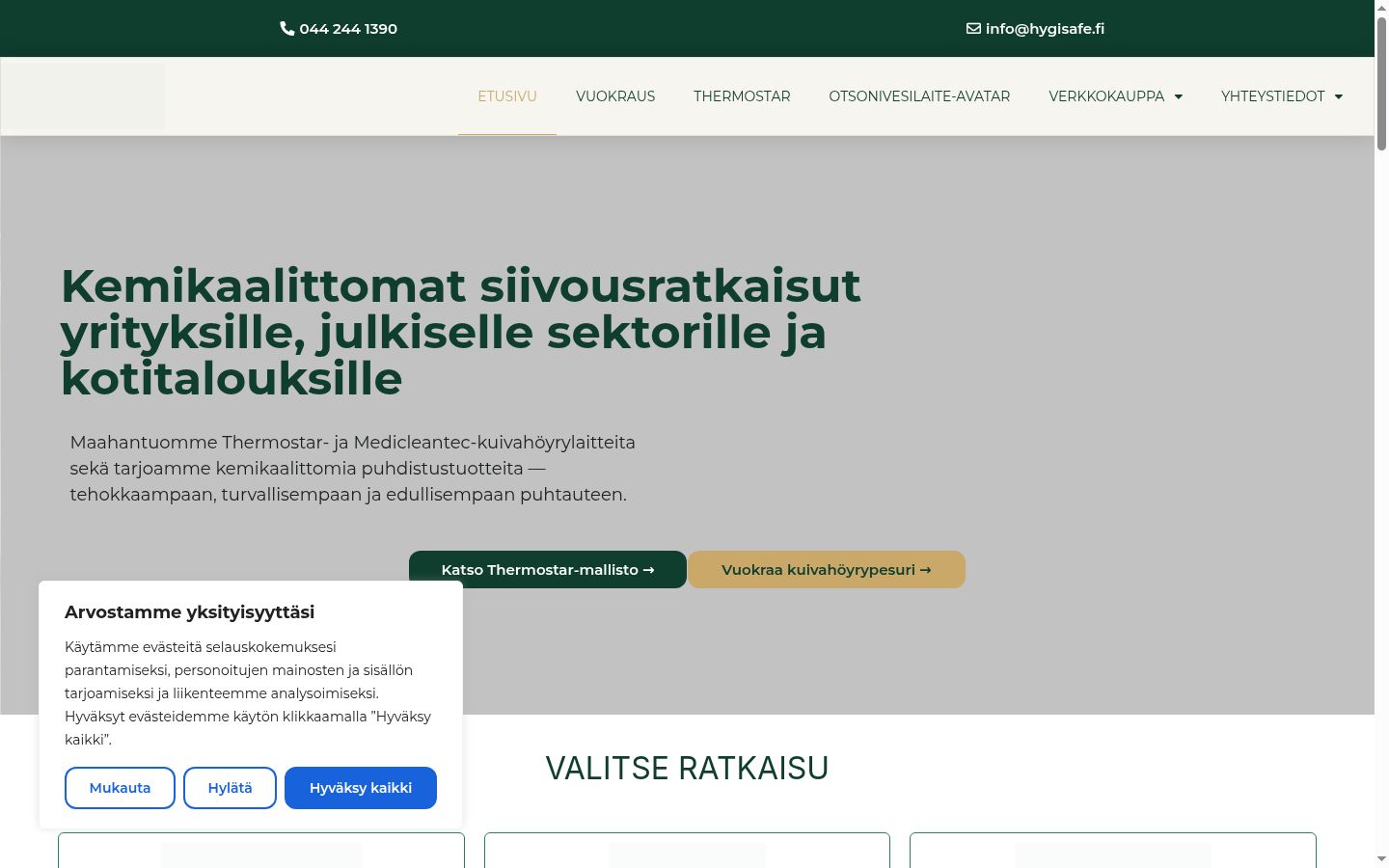 Screenshot van de toestemmingsbanner zoals getoond vóór enige interactie
