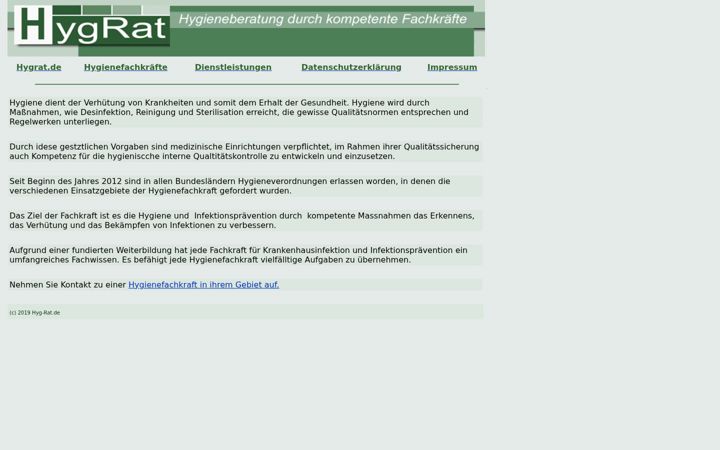 Screenshot of hygrat.de