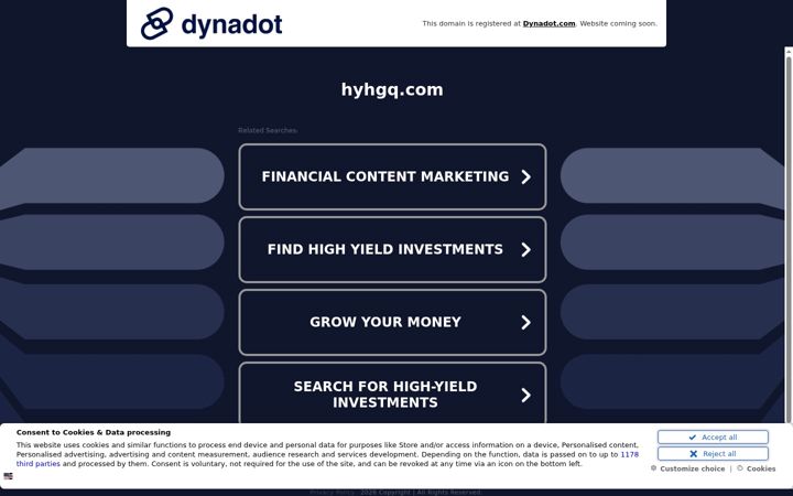 Screenshot of hyhgq.com