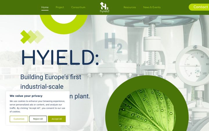 Screenshot of hyield.eu