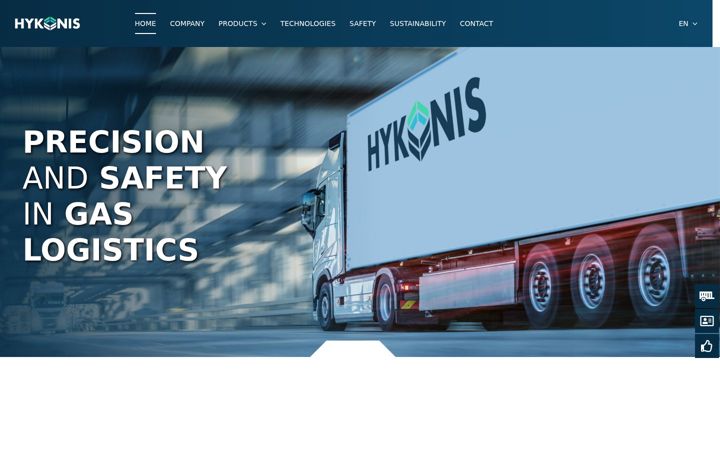 Screenshot of hykonis.com