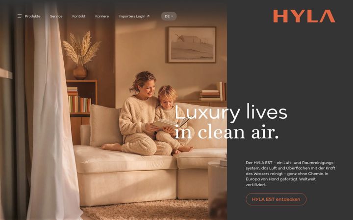Screenshot of hyla.com