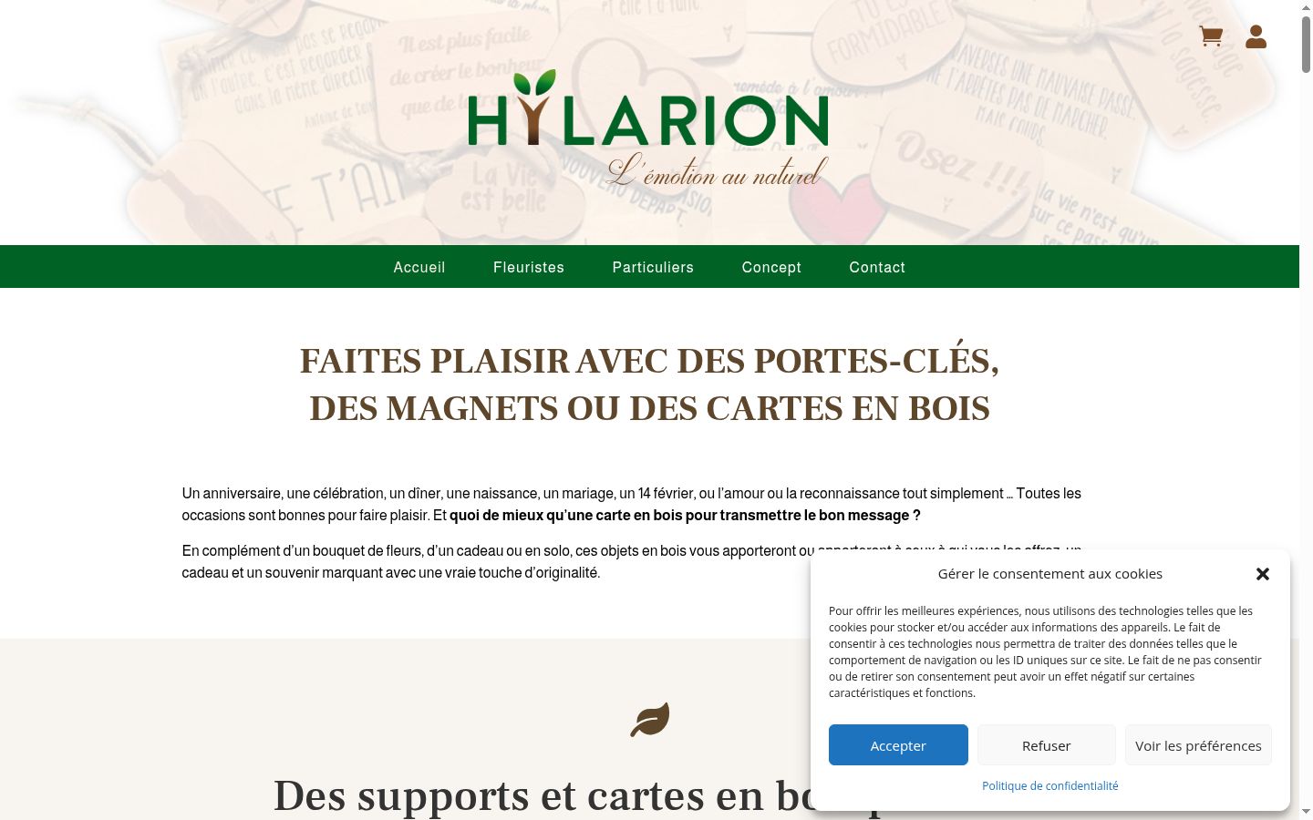 Screenshot tal-banner tal-kunsens muri qabel kwalunkwe interazzjoni