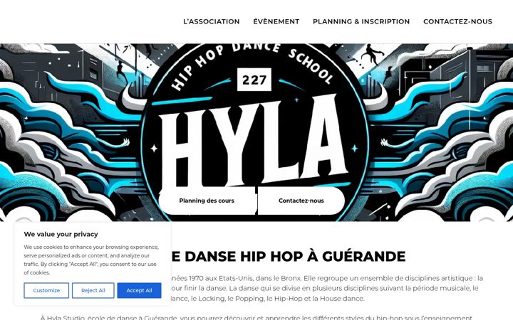 Screenshot of hylastudio.fr