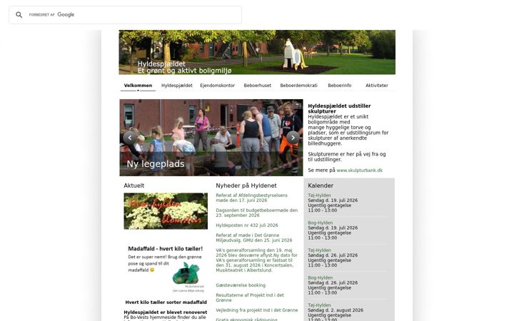 Screenshot of hyldenet.dk
