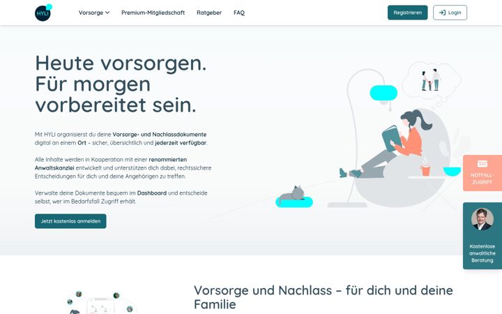 Screenshot of hyli.de