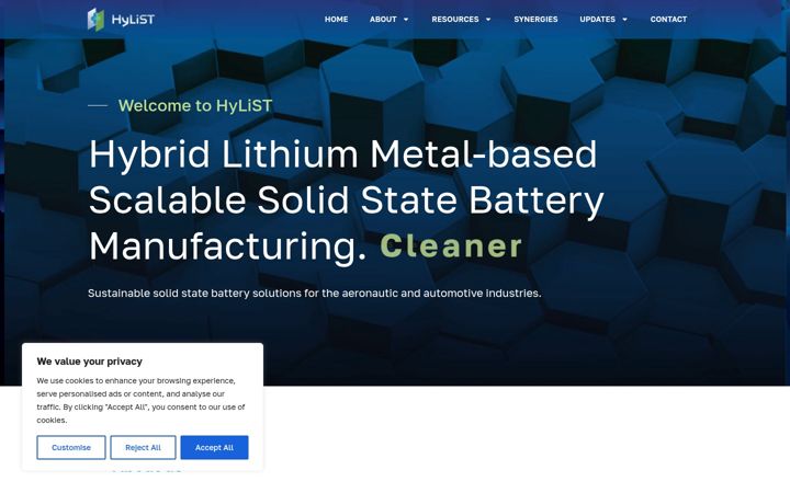 Screenshot of hylist.eu