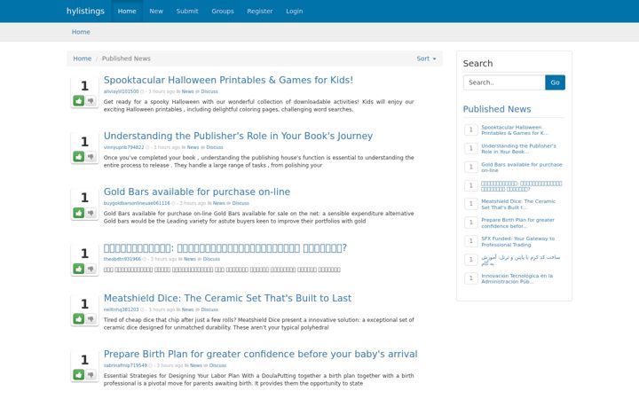 Screenshot of hylistings.com