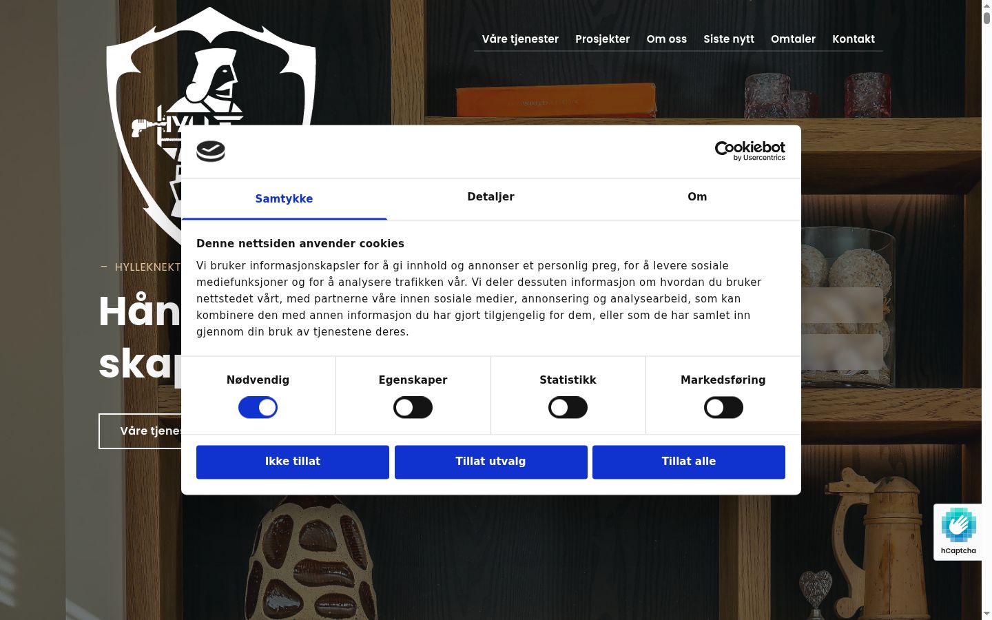 Screenshot του banner συγκατάθεσης που εμφανίστηκε πριν από οποιαδήποτε αλληλεπίδραση