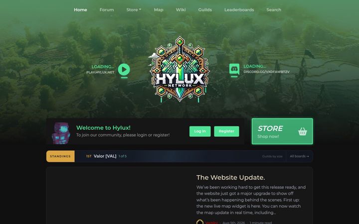 Screenshot of hylux.net