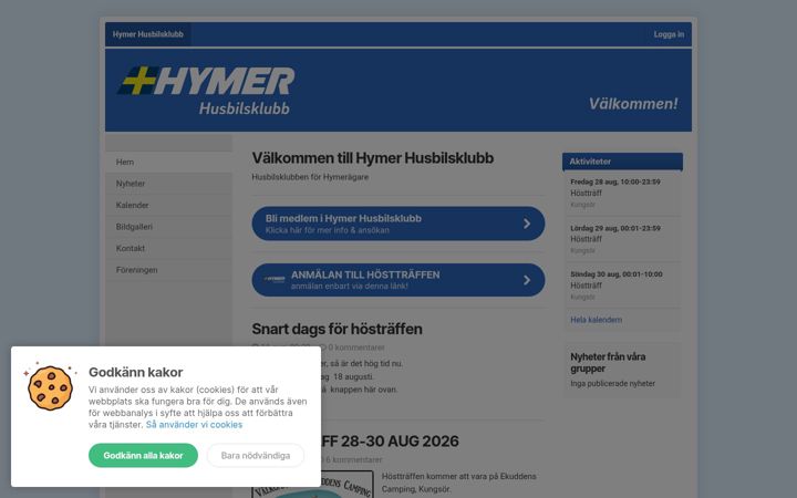 Screenshot of hymerhusbilsklubb.se