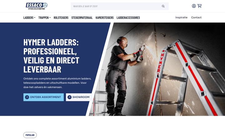 Screenshot of hymerladders.nl